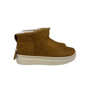 Urban Sport J/Slide Women's Bootie Nicley Tan Pull On Faux Fur Size 9.5 New NIB